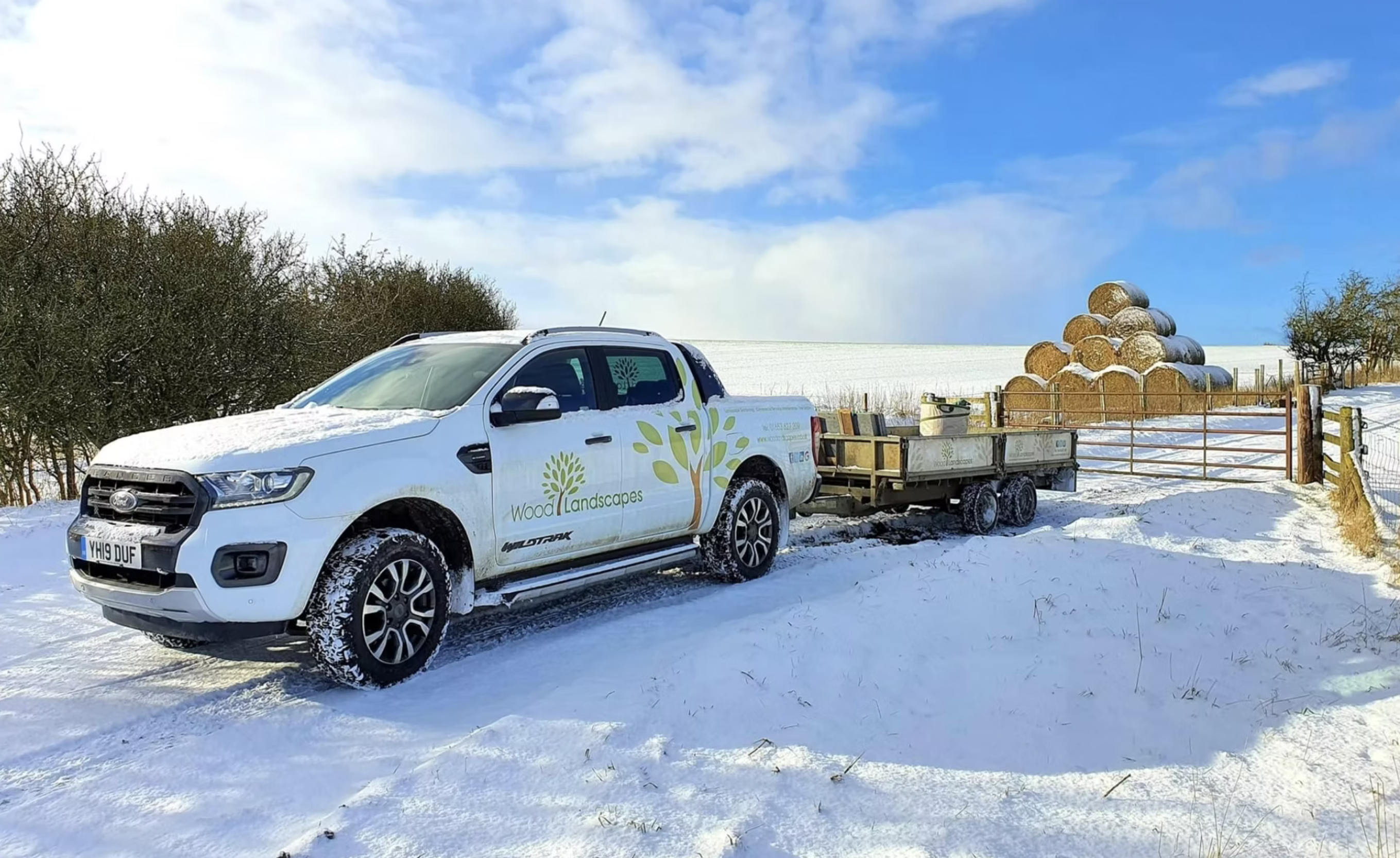 Wood Landscapes winter vehicle in North Yorkshire